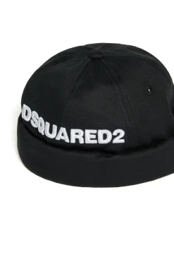 DSQUARED2 Berretto beanie estivo con logo ricamato | Bambino Berretti E Cappelli | Logomania
