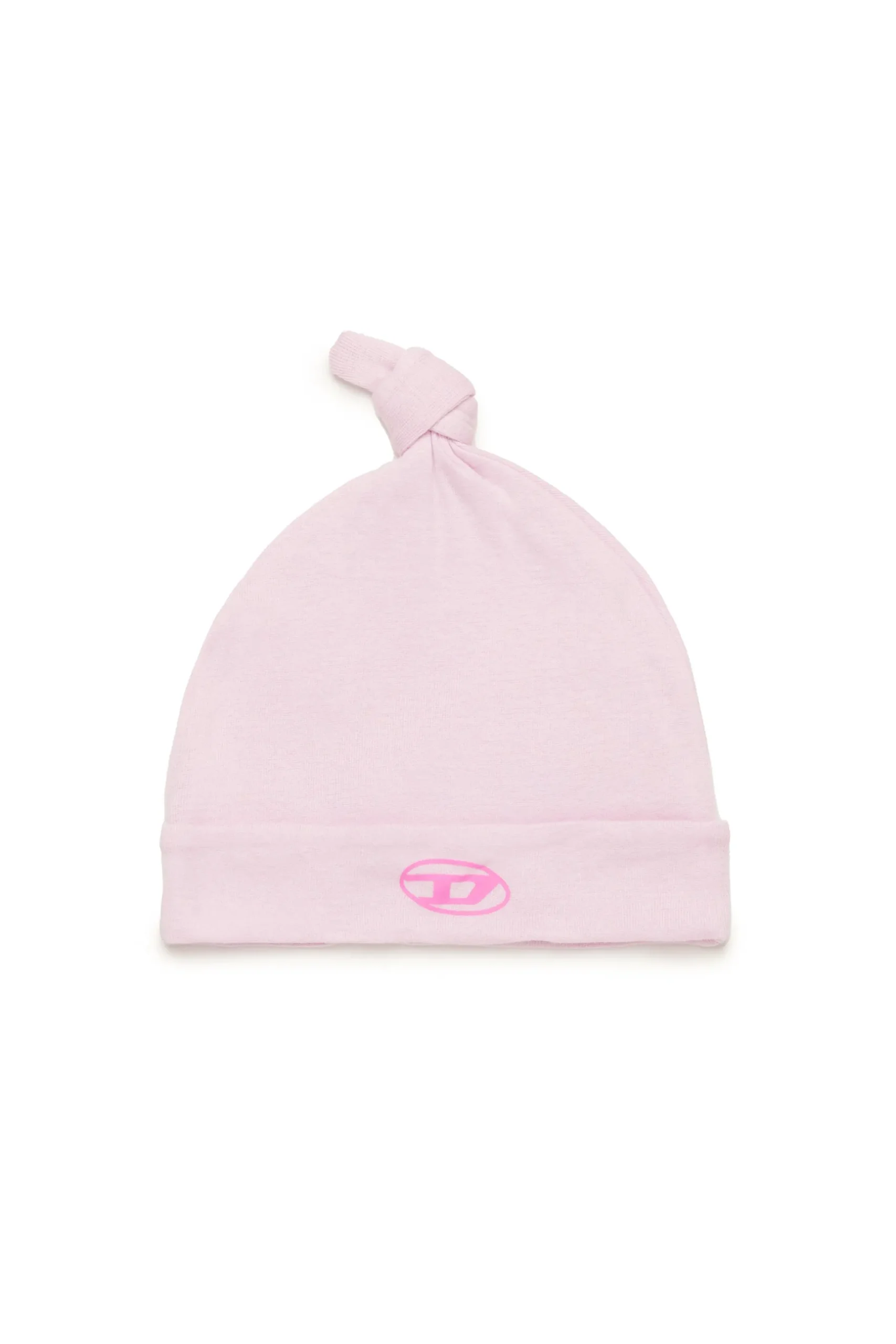 DIESEL Berretto beanie in microcostine con logo Oval D | Bambino Neonato (0-12M) | Oval D By Diesel