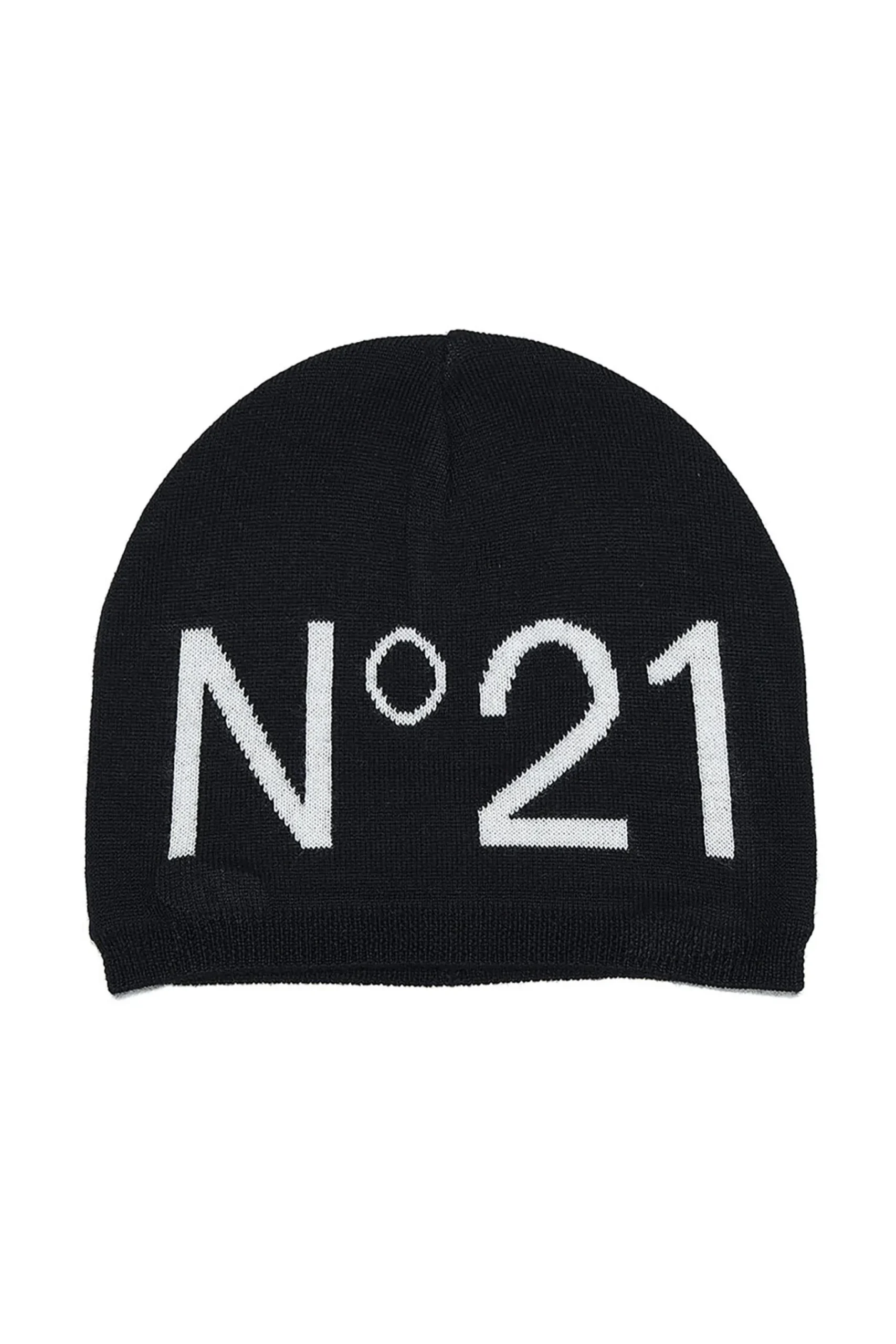 N°21 Berretto beanie in misto lana con logo | Bambino Berretti E Cappelli | Berretti E Cappelli
