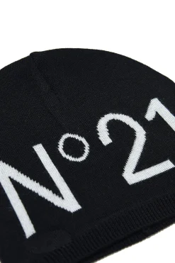 N°21 Berretto beanie in misto lana con logo | Bambino Berretti E Cappelli | Berretti E Cappelli