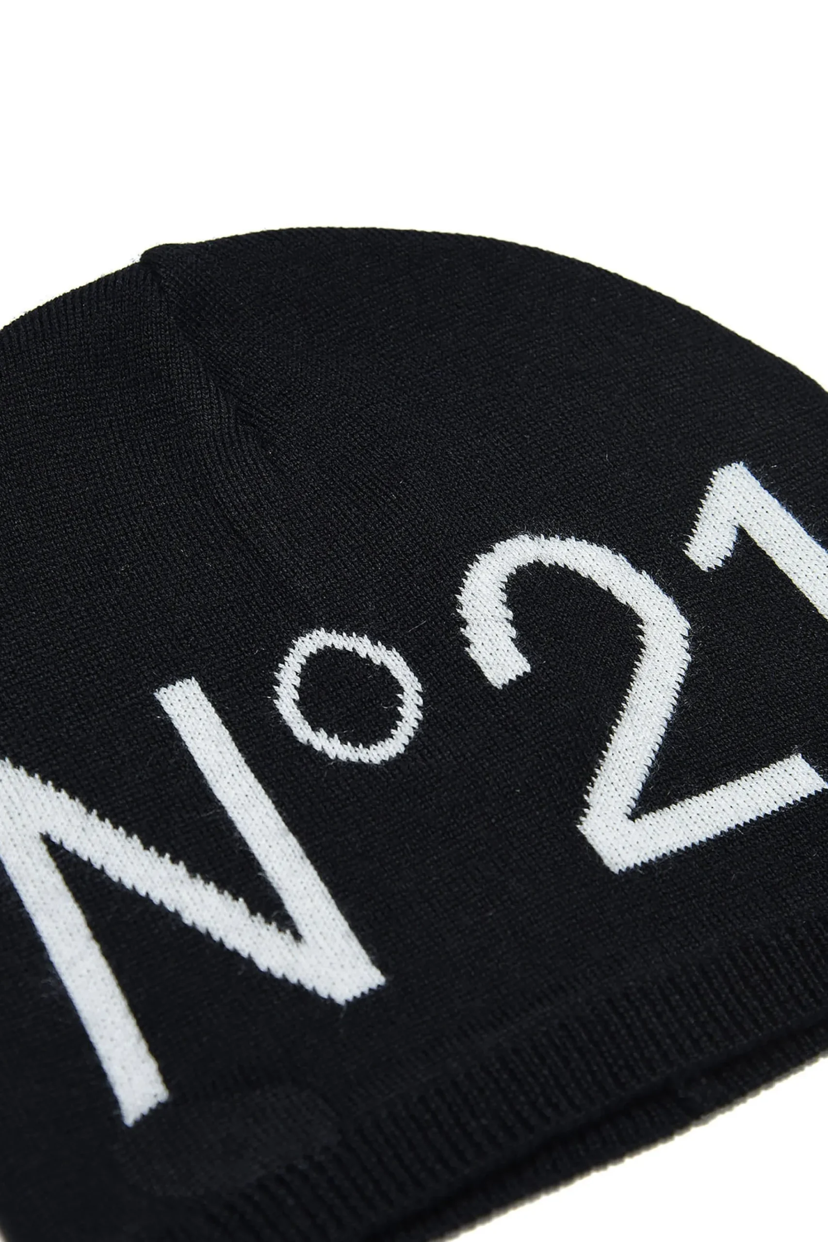 N°21 Berretto beanie in misto lana con logo | Bambino Berretti E Cappelli | Berretti E Cappelli