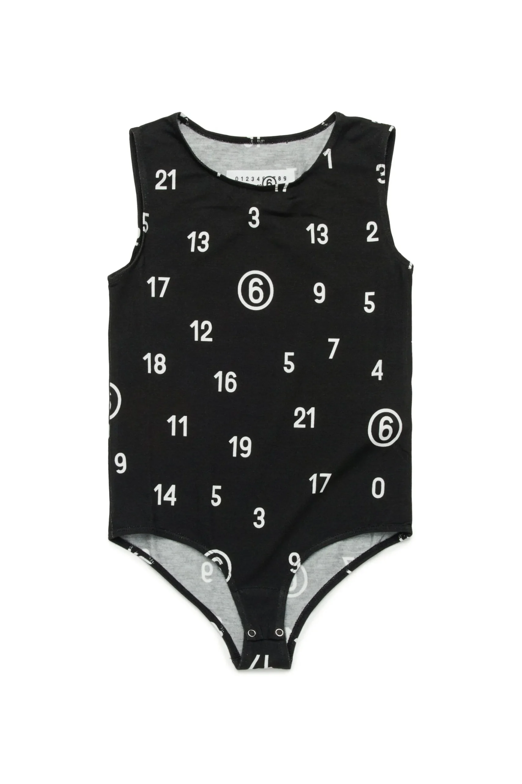 MM6 MAISON MARGIELA Body in jersey stretch allover Numeric logo | Bambino T-Shirts | Logomania