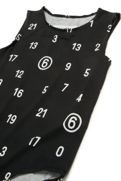 MM6 MAISON MARGIELA Body in jersey stretch allover Numeric logo | Bambino T-Shirts | Logomania