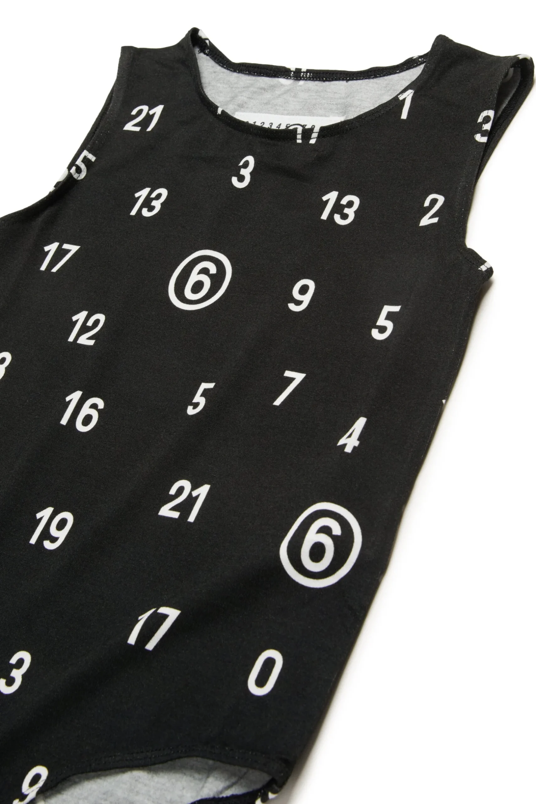 MM6 MAISON MARGIELA Body in jersey stretch allover Numeric logo | Bambino T-Shirts | Logomania