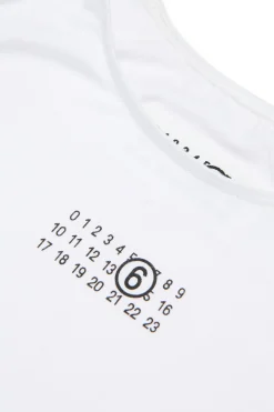 MM6 MAISON MARGIELA Body in jersey stretch con Numeric logo | Bambino T-Shirts | T-Shirts