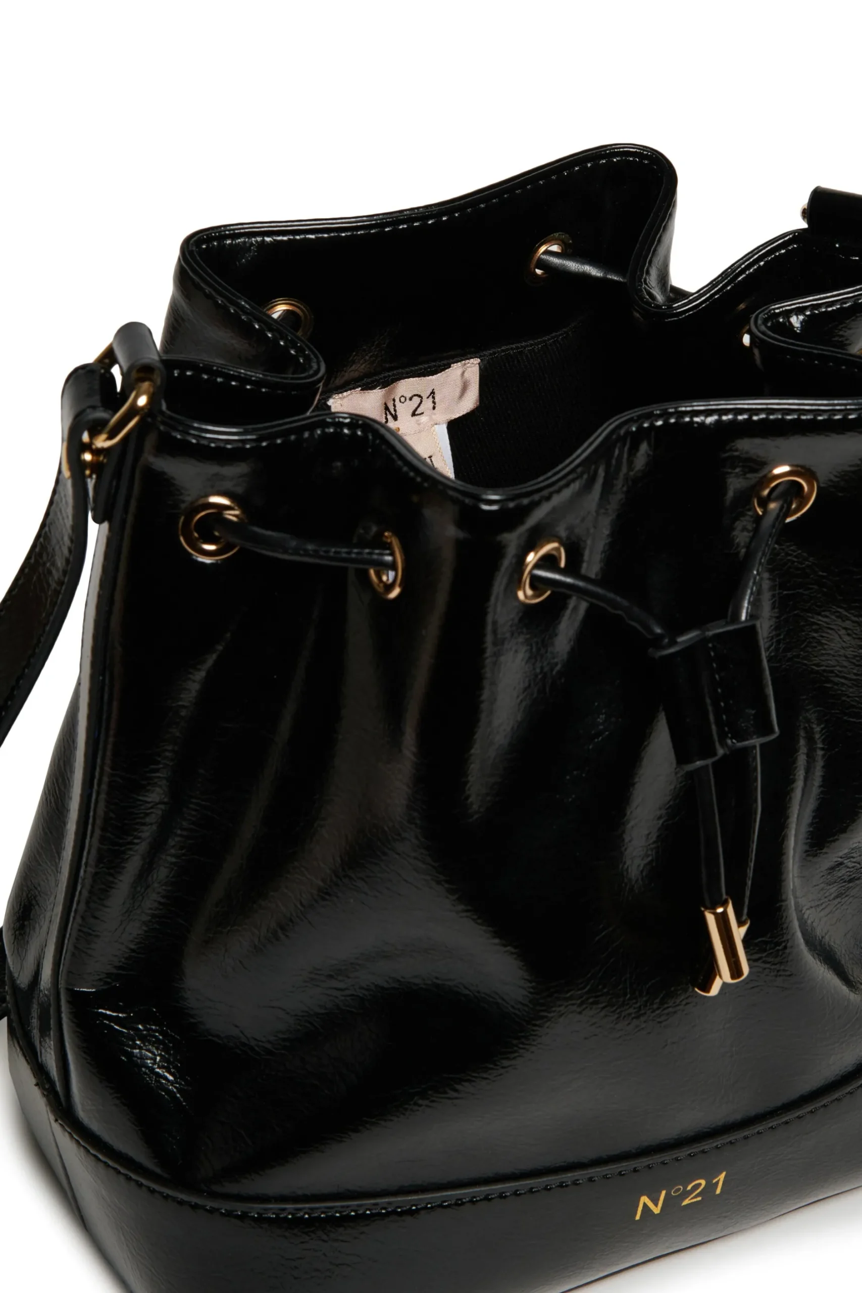 N°21 Borsa a secchiello effetto lucido | Borse E Zaini