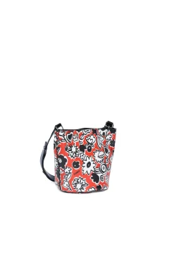 MARNI Borsa Bucket in fake leather allover Blossom | Borse E Zaini