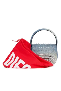 DIESEL Borsa 1DR XS in denim con strass | Bambino Borse E Zaini | Party Looks