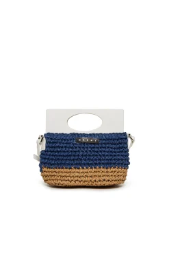 MARNI Borsa Light in tessuto effetto rafia | Borse E Zaini