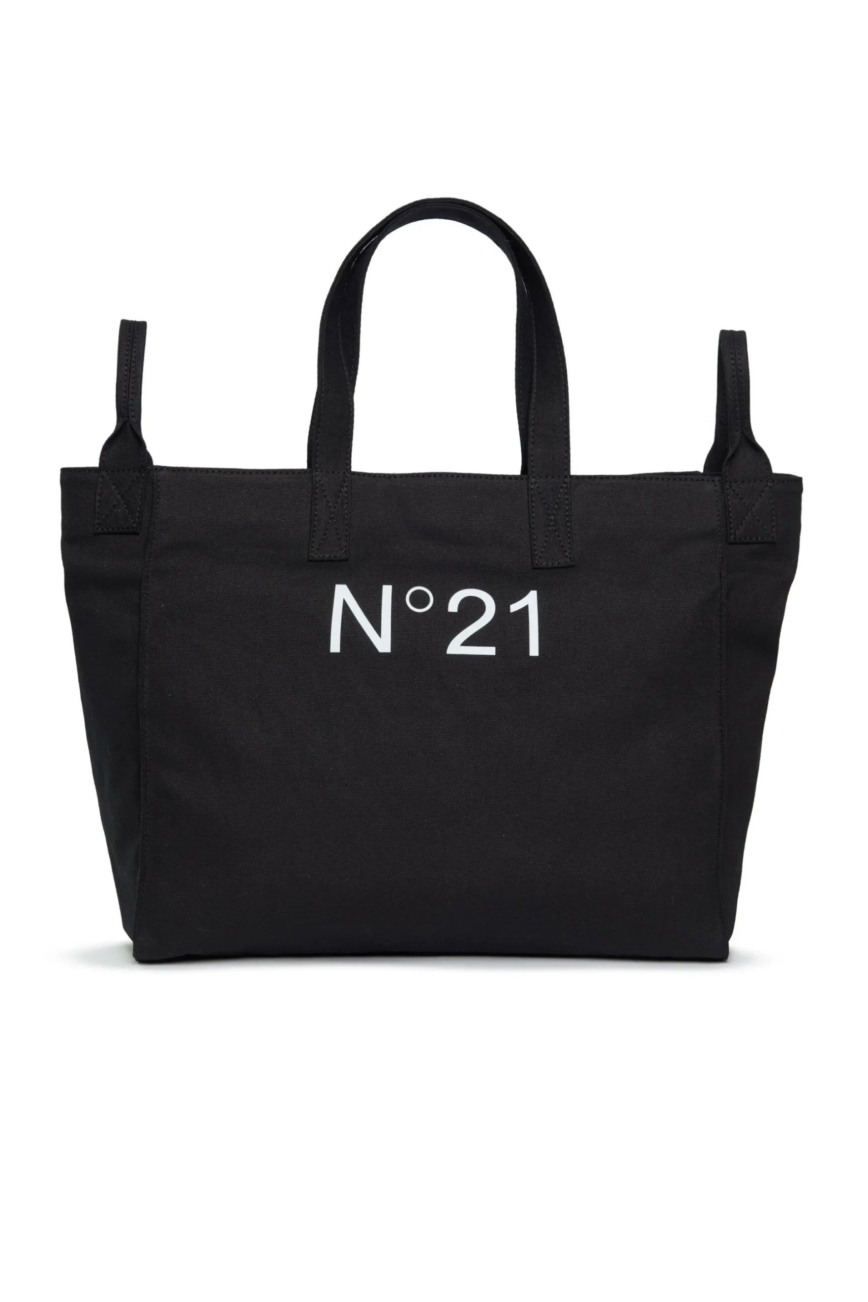 N°21 Borsa shopper in canvas con logo | Bambino Borse E Zaini | Logomania