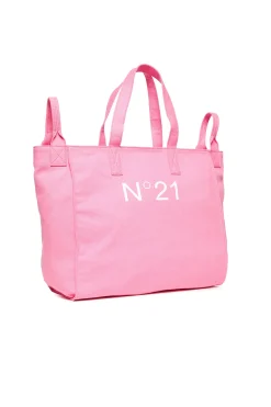 N°21 Borsa shopper in canvas con logo | Bambino Borse E Zaini | Logomania