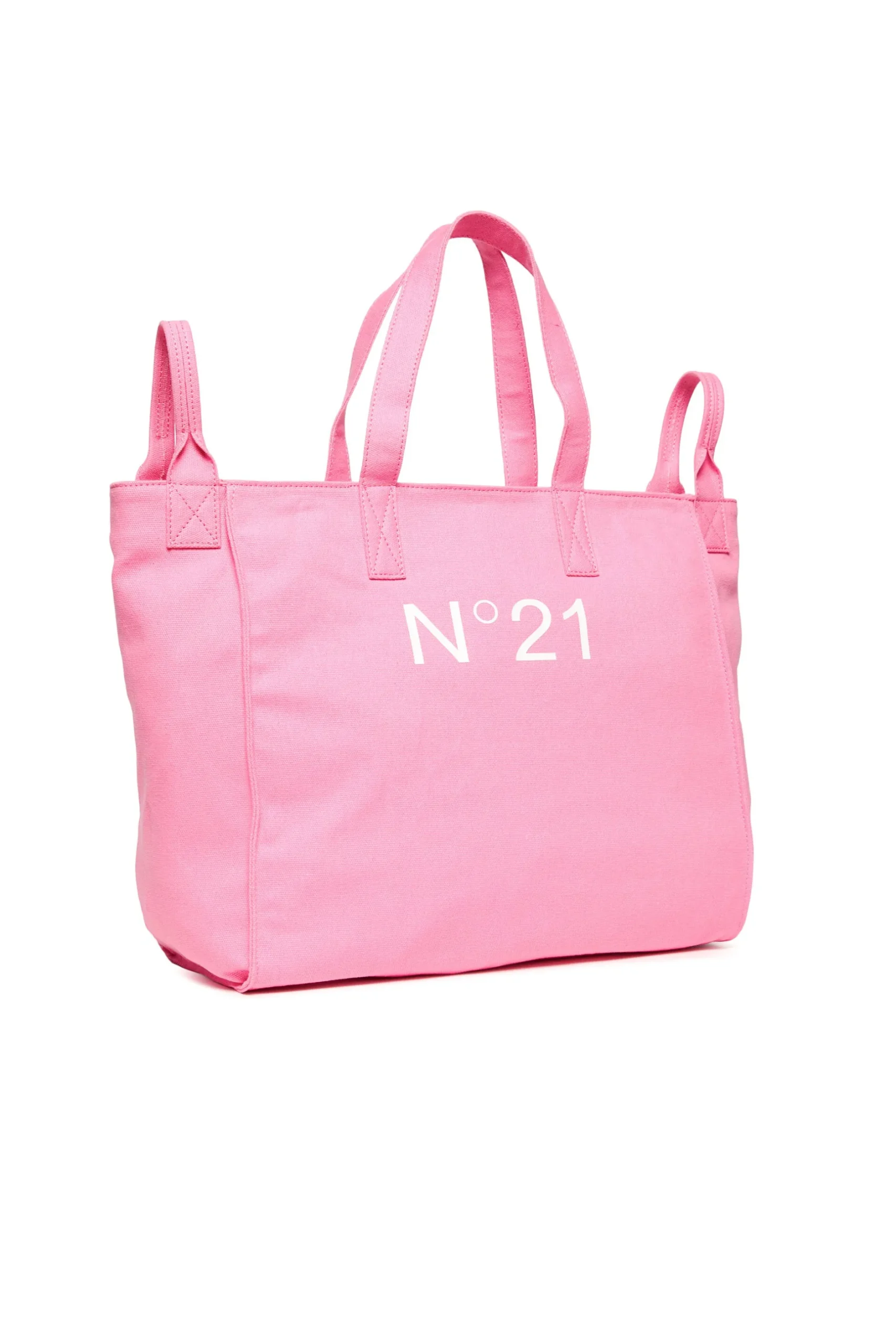 N°21 Borsa shopper in canvas con logo | Bambino Borse E Zaini | Logomania