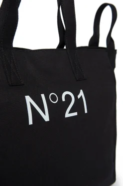 N°21 Borsa shopper in canvas con logo | Bambino Borse E Zaini | Logomania