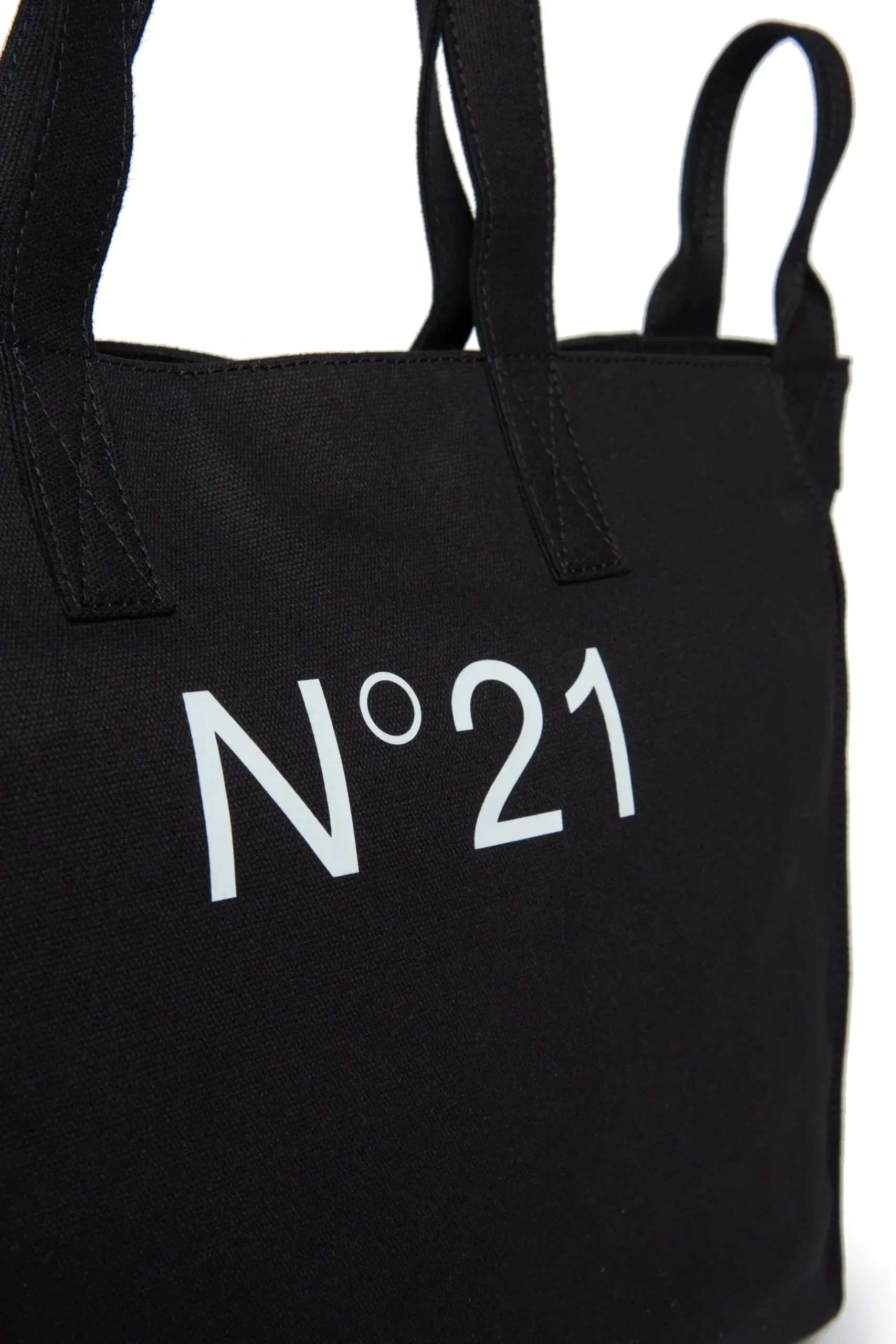 N°21 Borsa shopper in canvas con logo | Bambino Borse E Zaini | Logomania