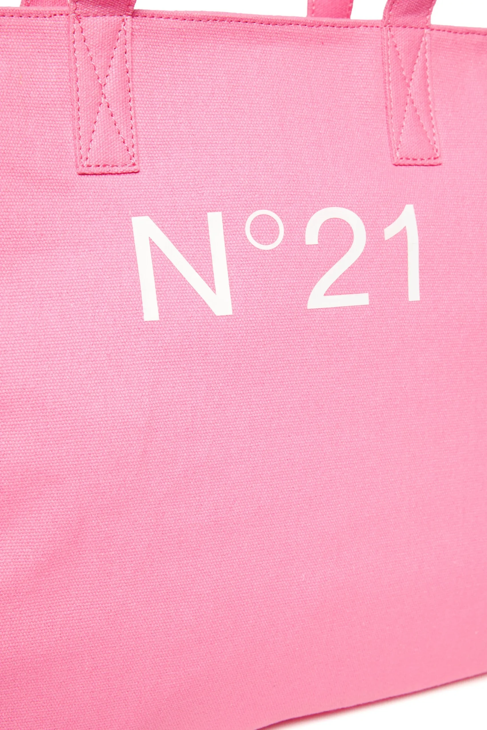 N°21 Borsa shopper in canvas con logo | Bambino Borse E Zaini | Logomania
