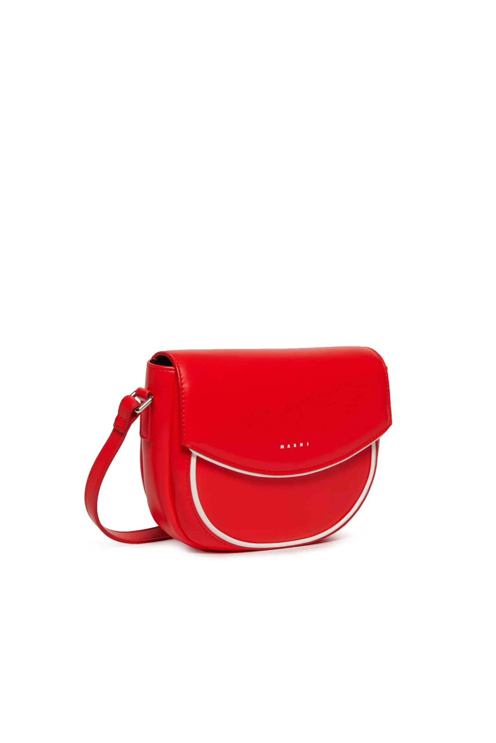 MARNI Borsa Smile Bag in tessuto spalmato con tracolla | Borse E Zaini