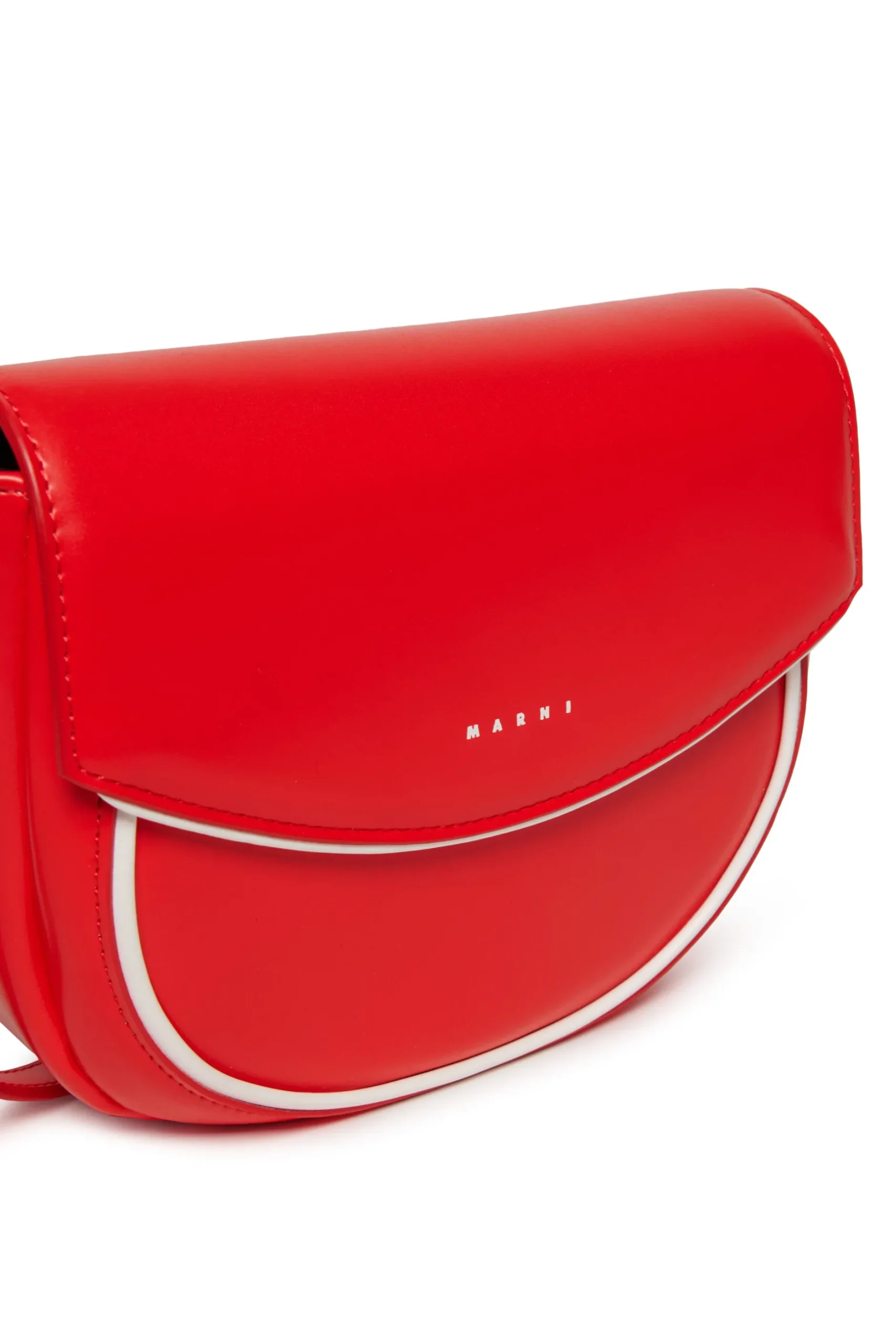 MARNI Borsa Smile Bag in tessuto spalmato con tracolla | Borse E Zaini