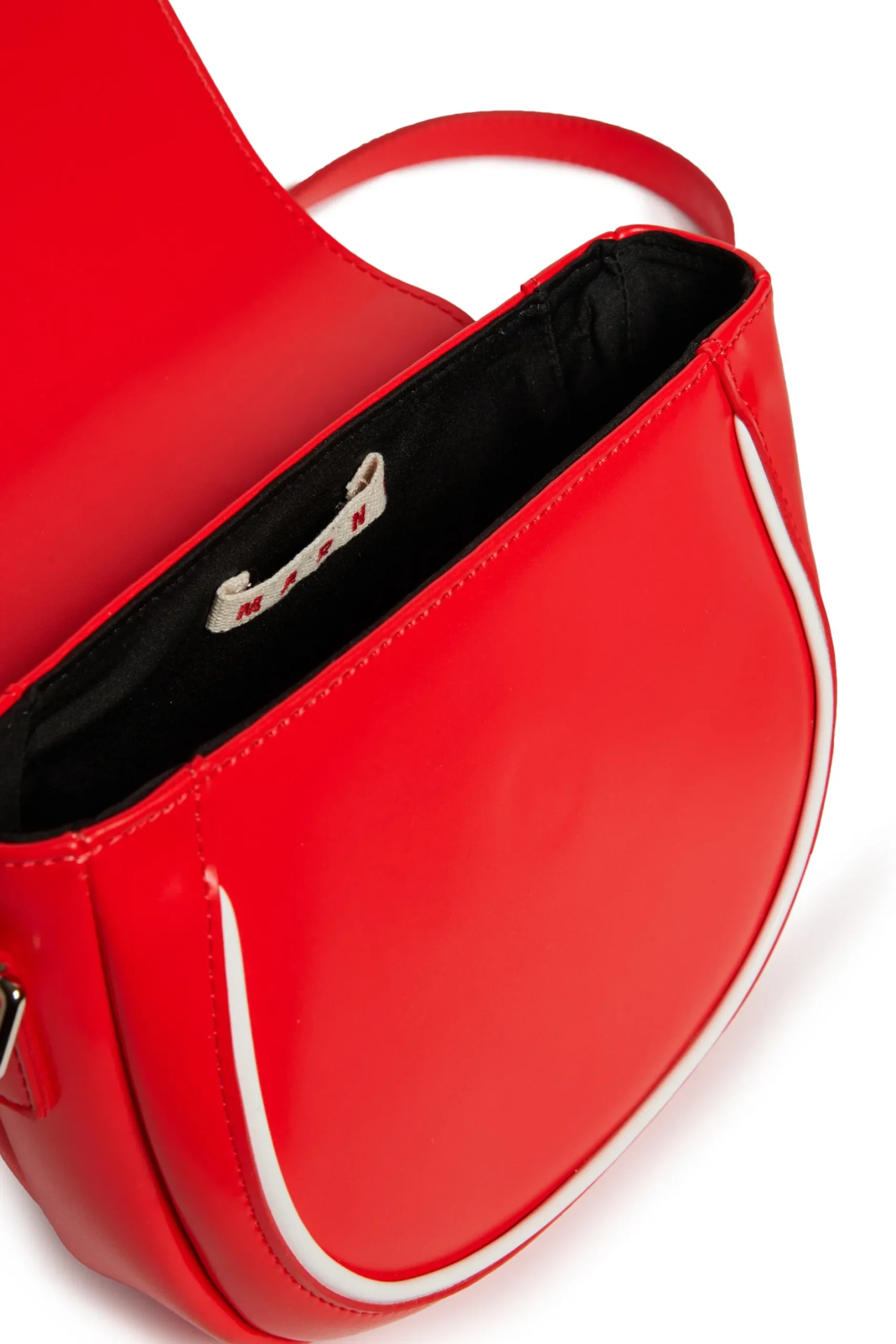 MARNI Borsa Smile Bag in tessuto spalmato con tracolla | Borse E Zaini