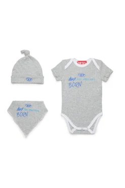 DIESEL Box kit in microcostine con logo Oval D | Bambino Neonato (0-12M) | Oval D By Diesel