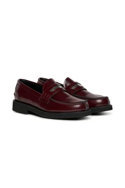 DSQUARED2 Branded leather loafers | Bambino Stivali E Anfibi | Anfibi E Stivali