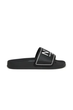 N°21 Branded slide slippers | Bambino Sandali E Ciabatte | Ciabatte E Sandali