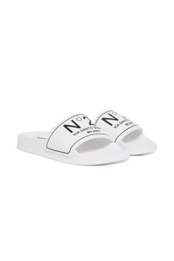 N°21 Branded slide slippers | Bambino Sandali E Ciabatte | Ciabatte E Sandali