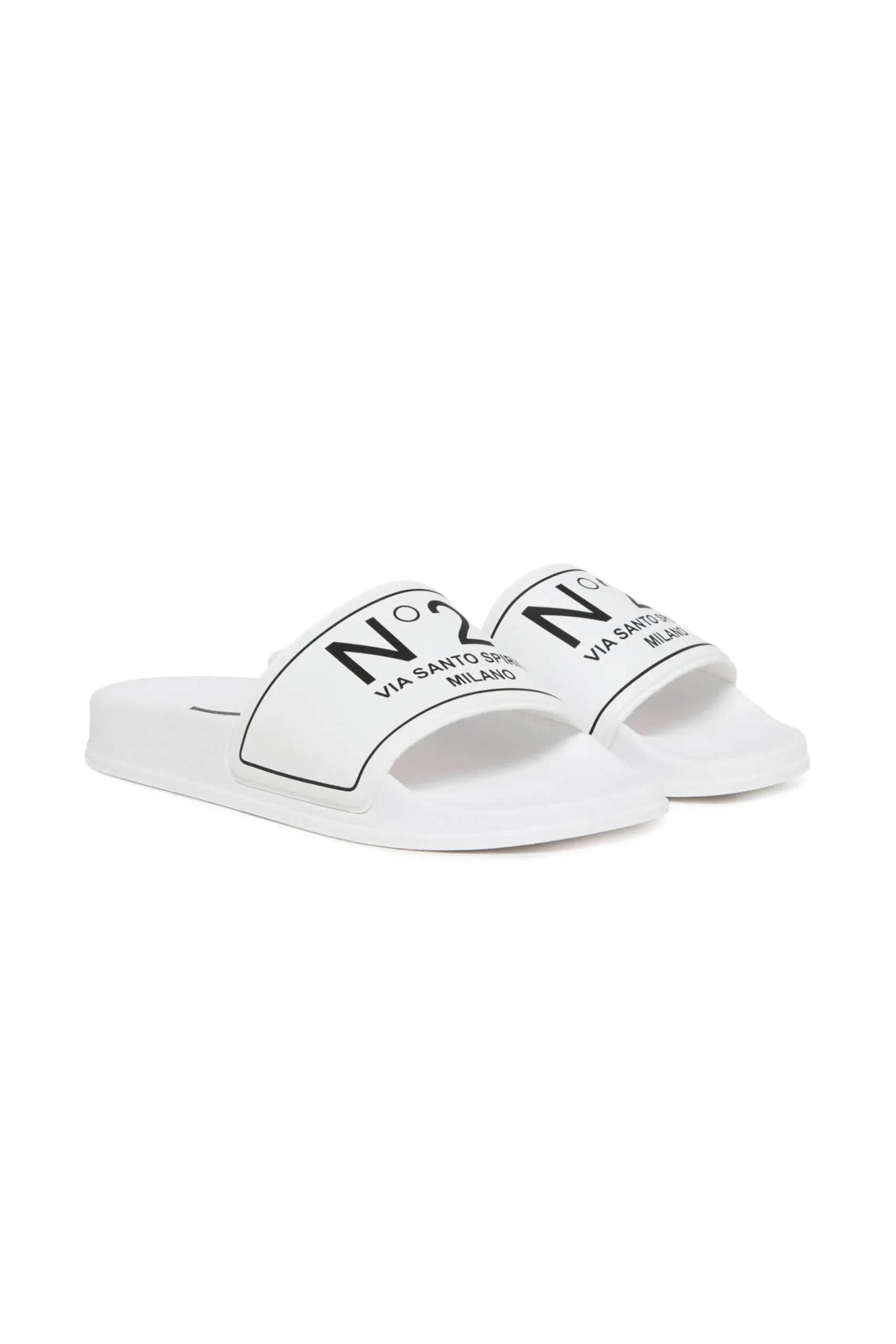 N°21 Branded slide slippers | Bambino Sandali E Ciabatte | Ciabatte E Sandali