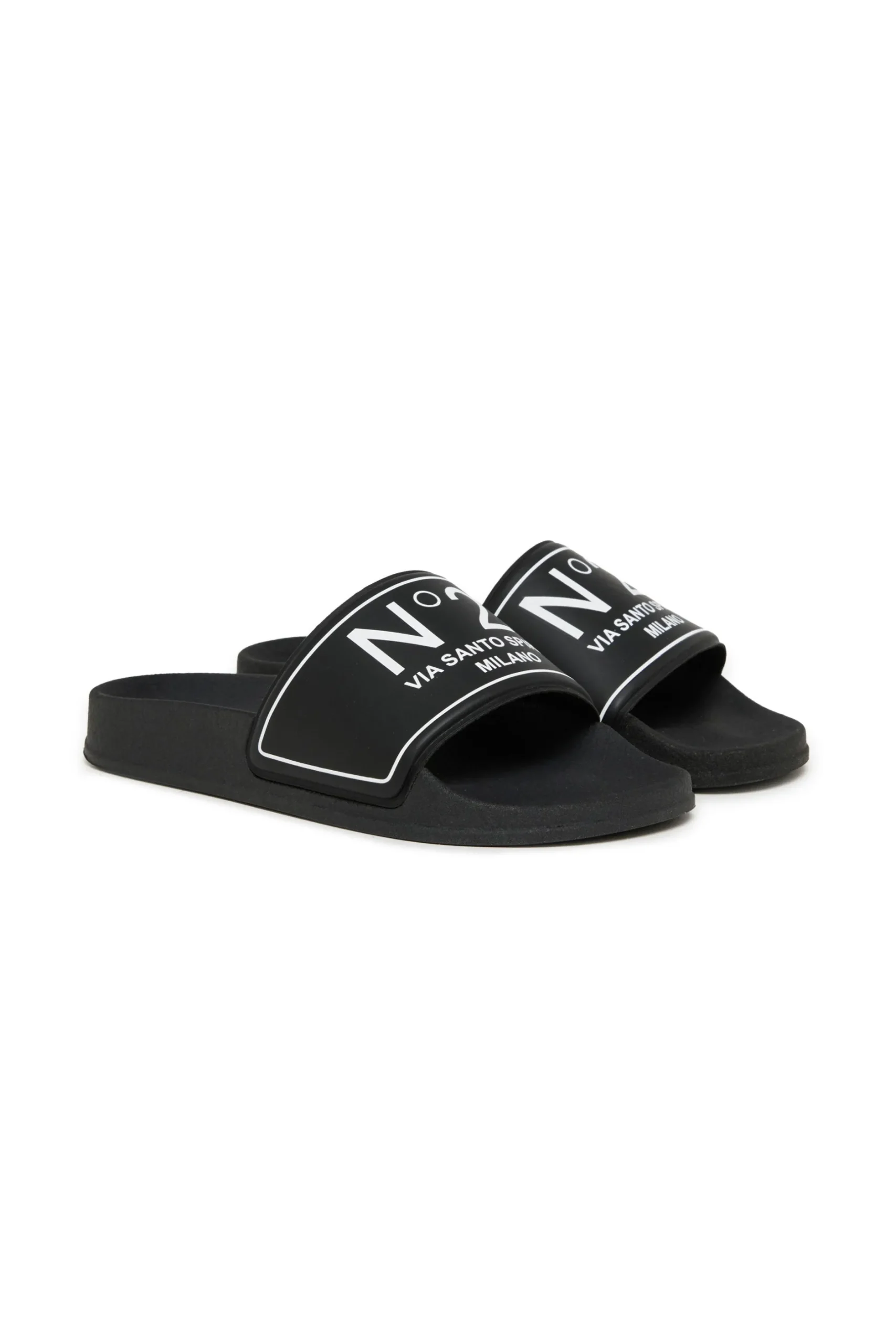 N°21 Branded slide slippers | Bambino Sandali E Ciabatte | Ciabatte E Sandali