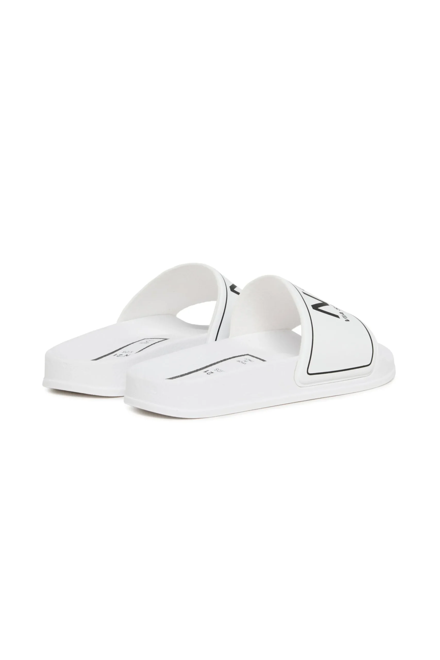 N°21 Branded slide slippers | Bambino Sandali E Ciabatte | Ciabatte E Sandali