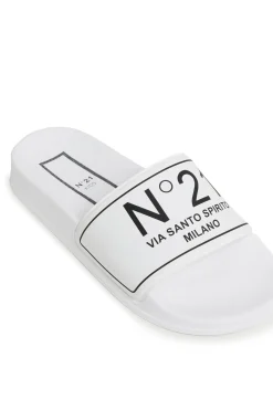 N°21 Branded slide slippers | Bambino Sandali E Ciabatte | Ciabatte E Sandali