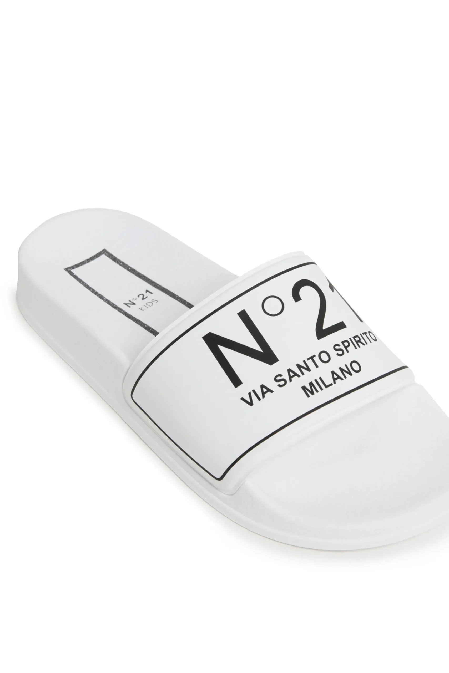 N°21 Branded slide slippers | Bambino Sandali E Ciabatte | Ciabatte E Sandali
