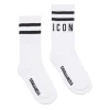 DSQUARED2 Calzini bianchi con logo Icon - 1 paio | Bambino Calzini | Logomania