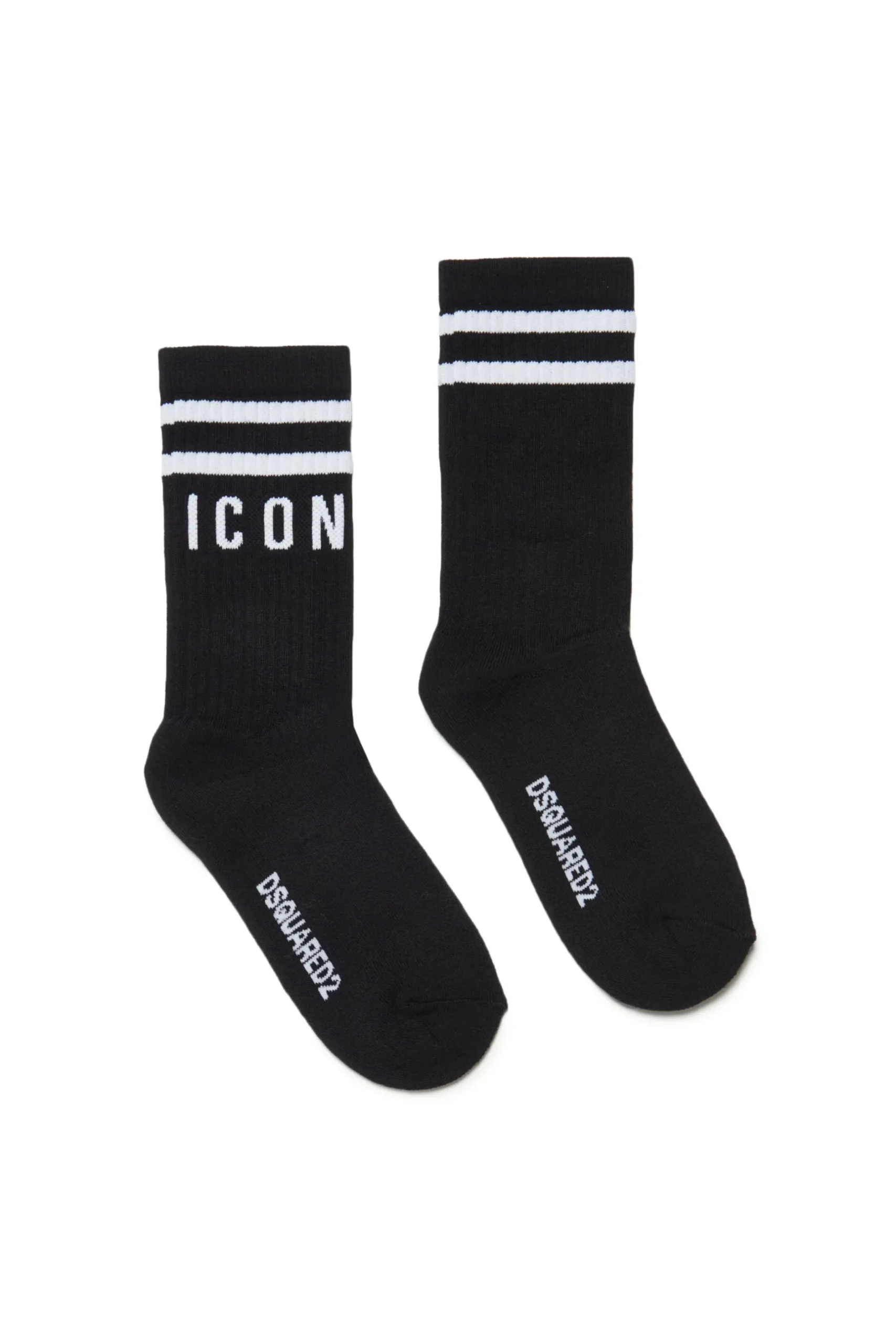 DSQUARED2 Calzini neri con logo Icon - 1 paio | Bambino Calzini | Logomania