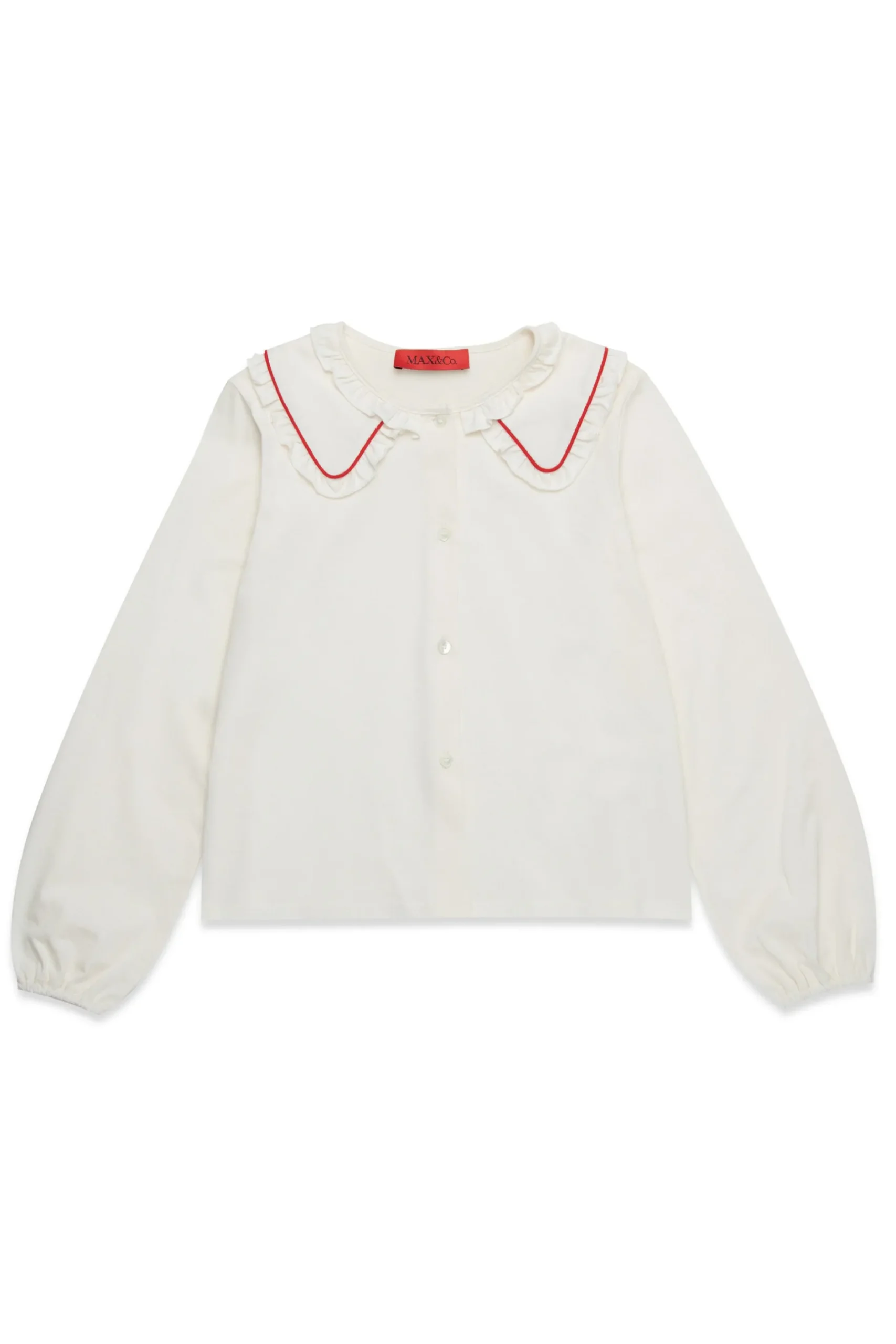 MAX&Co. Camicia a collo ampio con ruches | Camicie