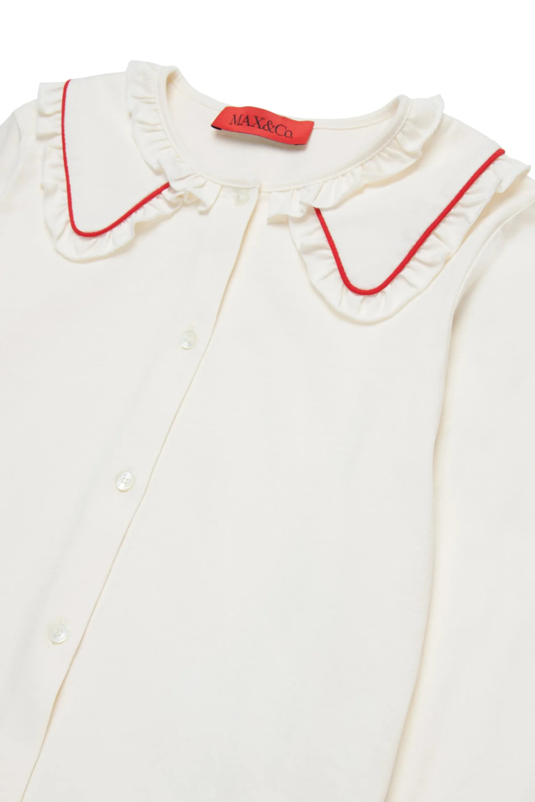 MAX&Co. Camicia a collo ampio con ruches | Camicie