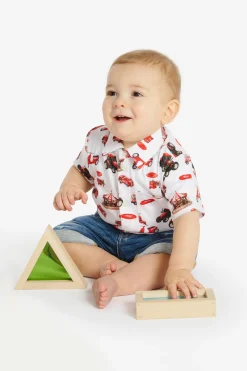 DIESEL Camicia bowling allover Funny Campaign | Bambino Camicie | Swimwear