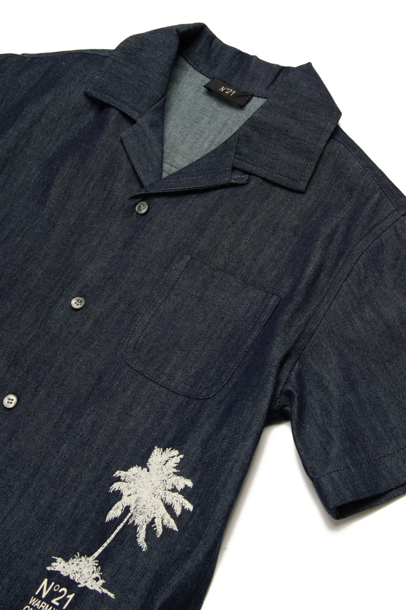 N°21 Camicia bowling in denim chambray | Bambino Camicie