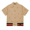 N°21 Camicia bowling in popeline allover Palms | Bambino Camicie