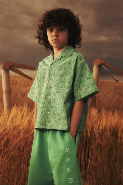 MARNI Camicia bowling in popeline allover Joy | Bambino Camicie | Camicie
