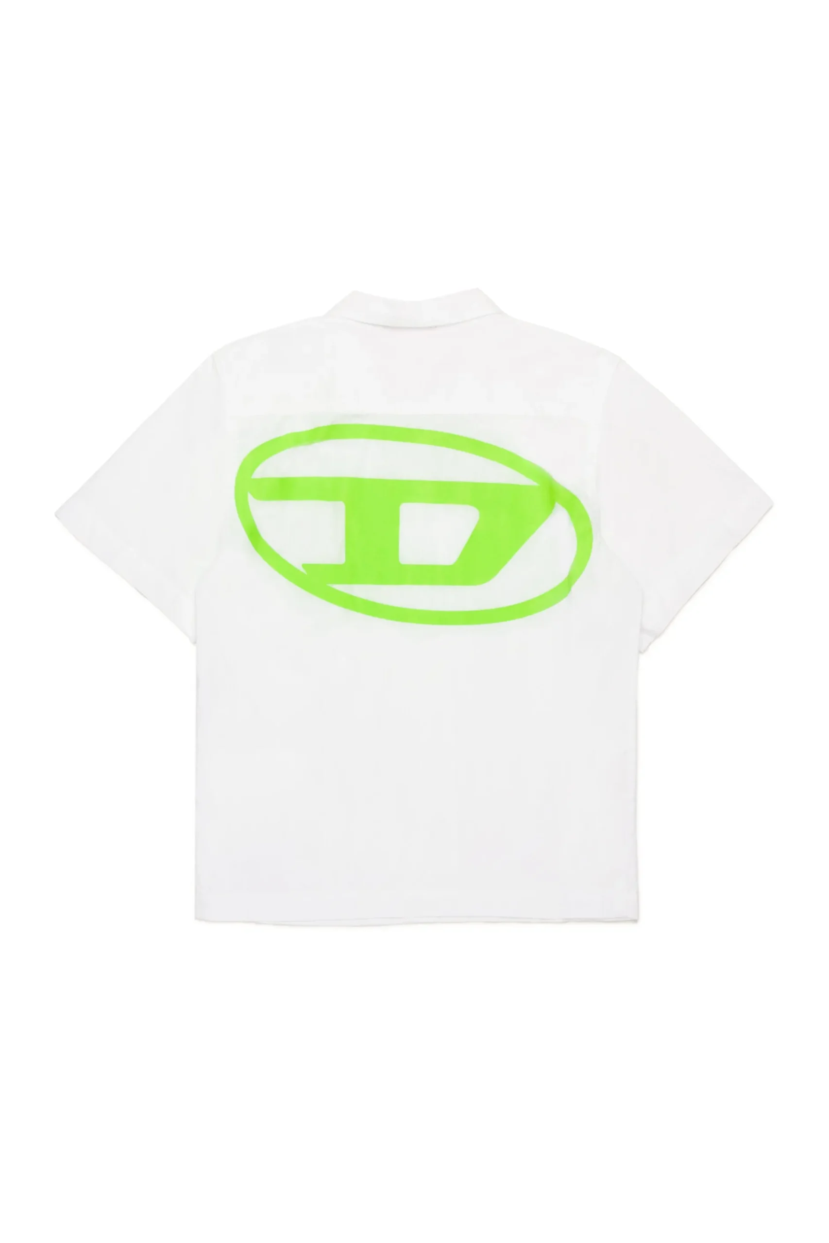 DIESEL Camicia bowling in popeline con logo Oval D | Bambino Oval D By Diesel | Oval D By Diesel