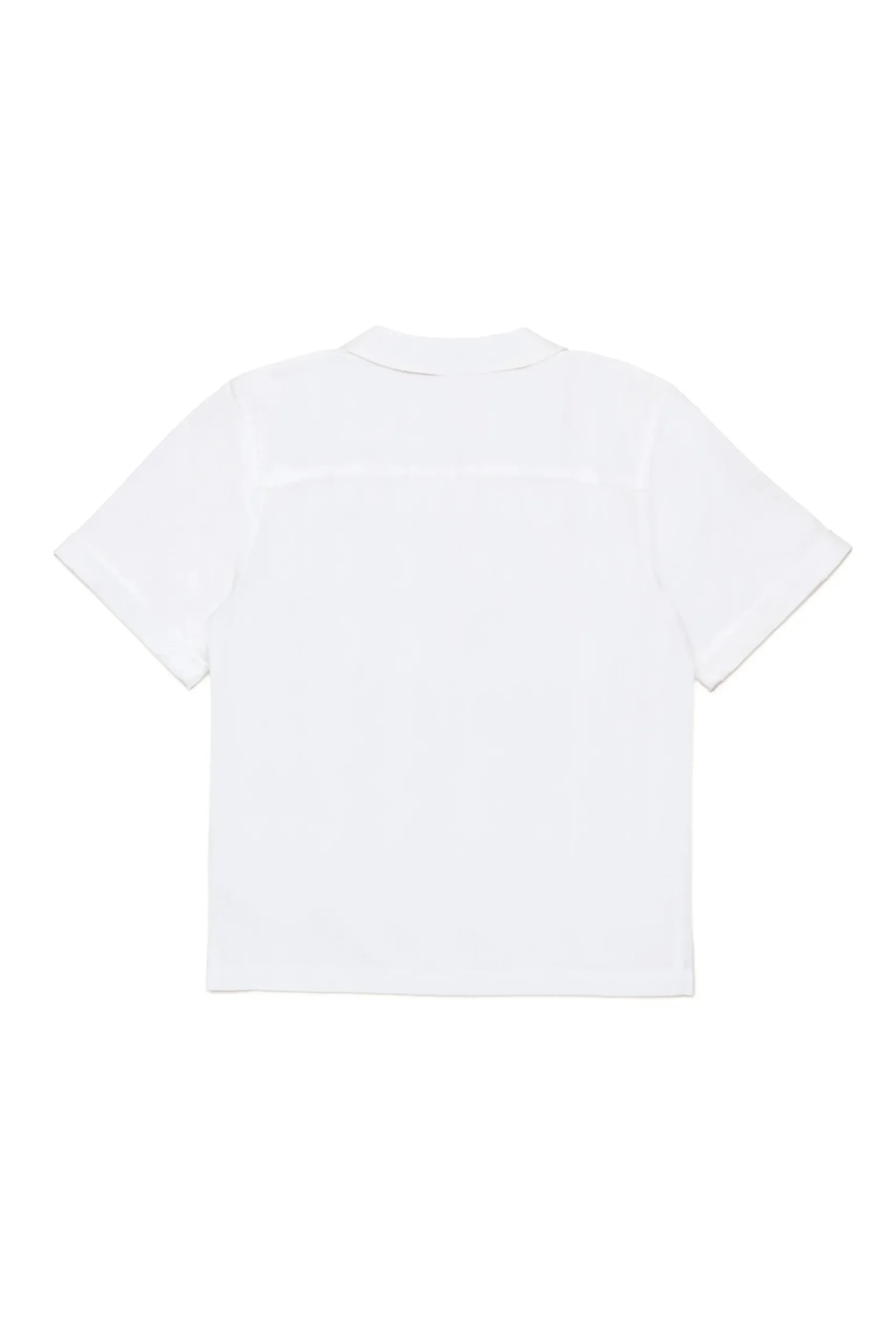 DIESEL Camicia bowling in popeline con logo Oval D | Bambino Camicie