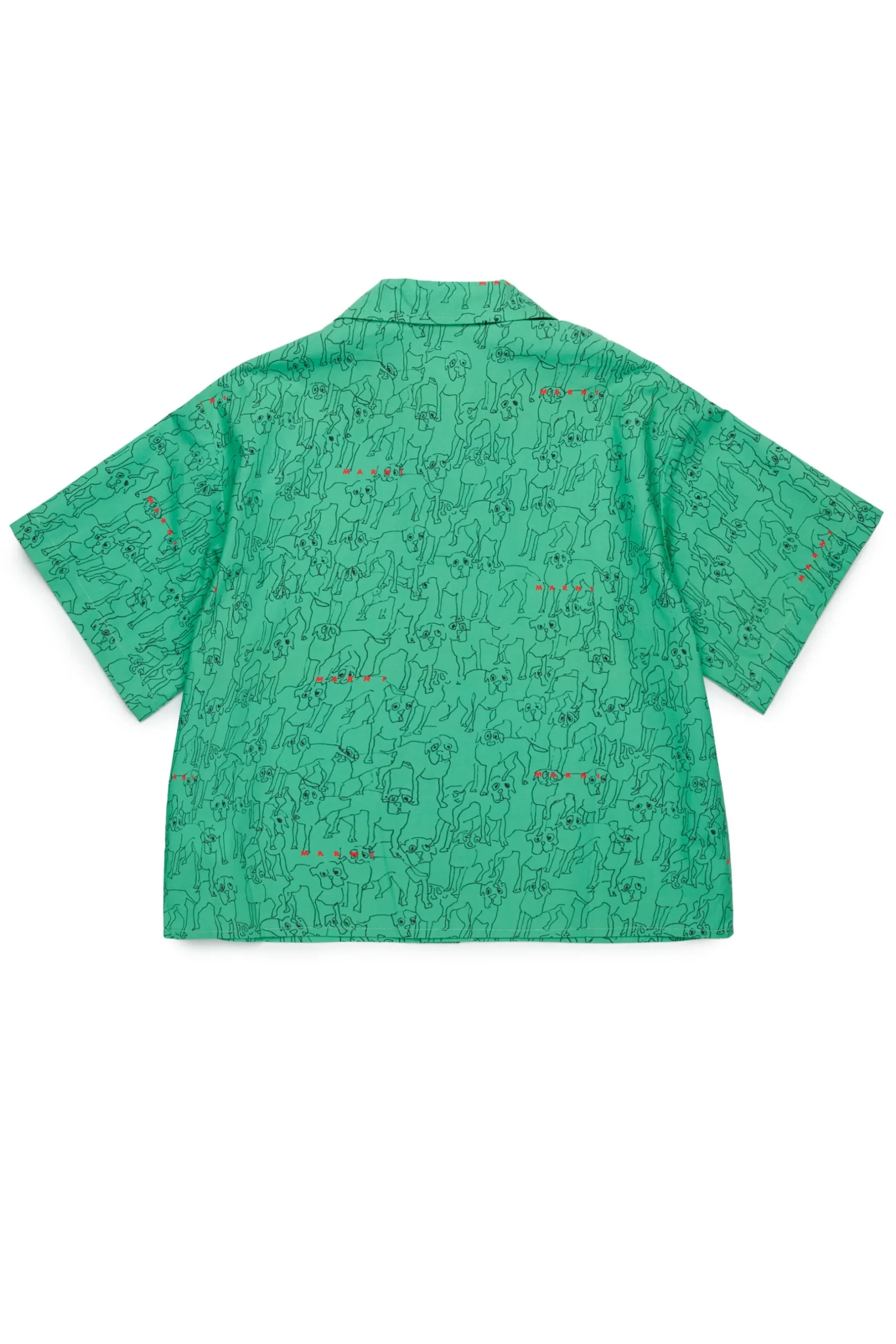 MARNI Camicia bowling in popeline allover Joy | Bambino Camicie | Camicie