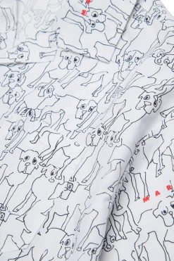MARNI Camicia bowling in popeline allover Joy | Bambino Camicie | Camicie