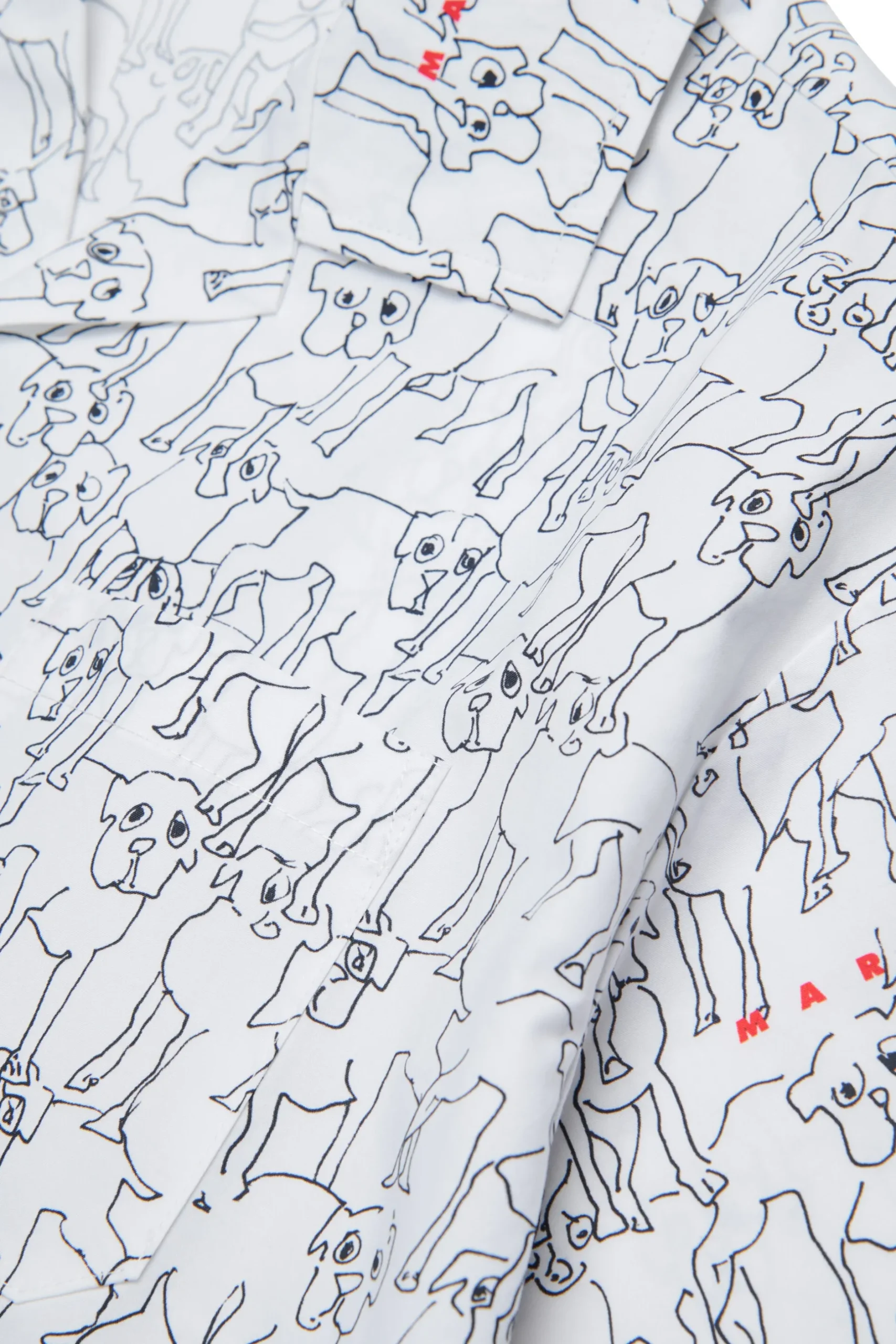 MARNI Camicia bowling in popeline allover Joy | Bambino Camicie | Camicie