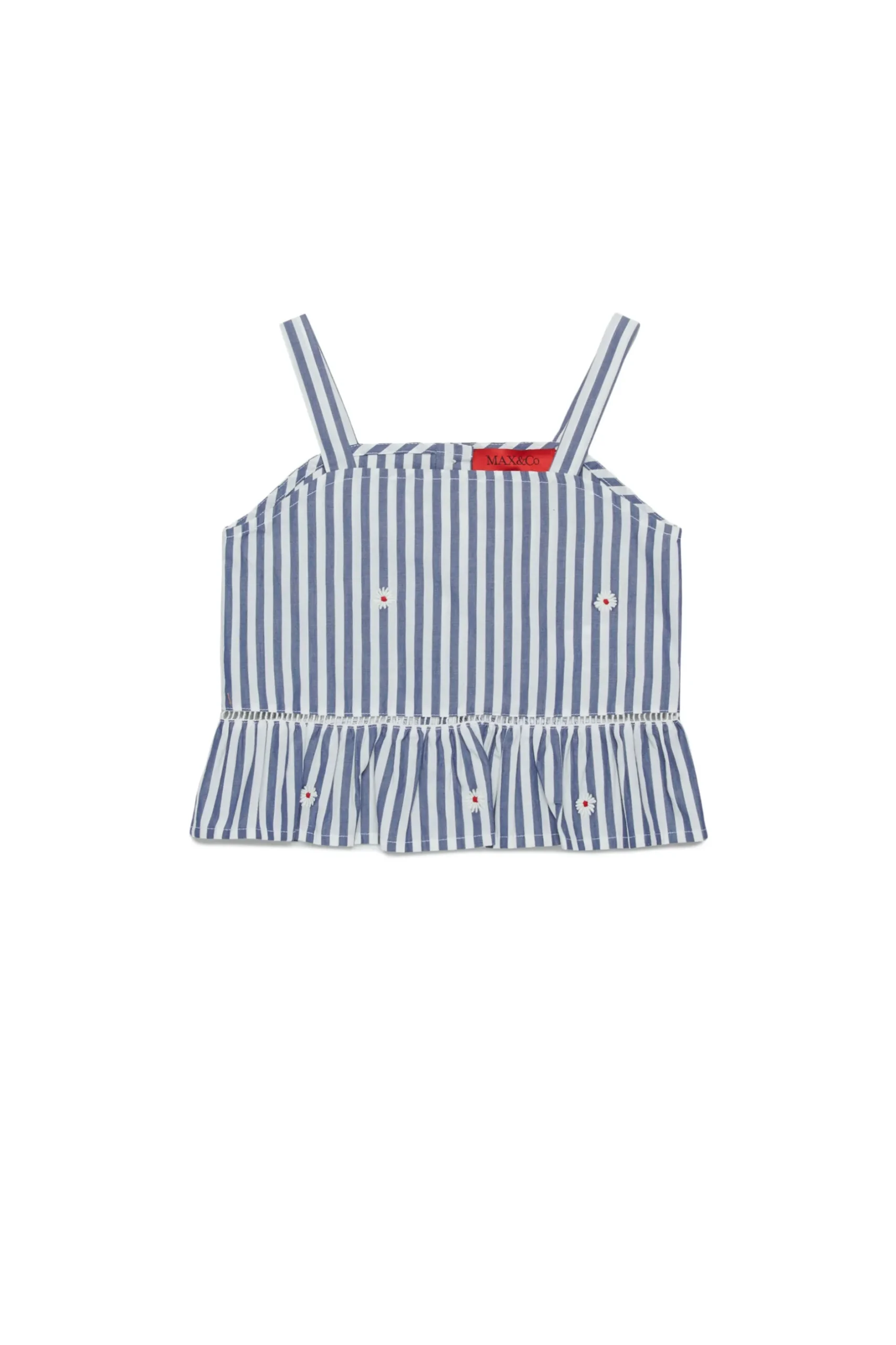 MAX&Co. Camicia con spalline in popeline a righe | Camicie