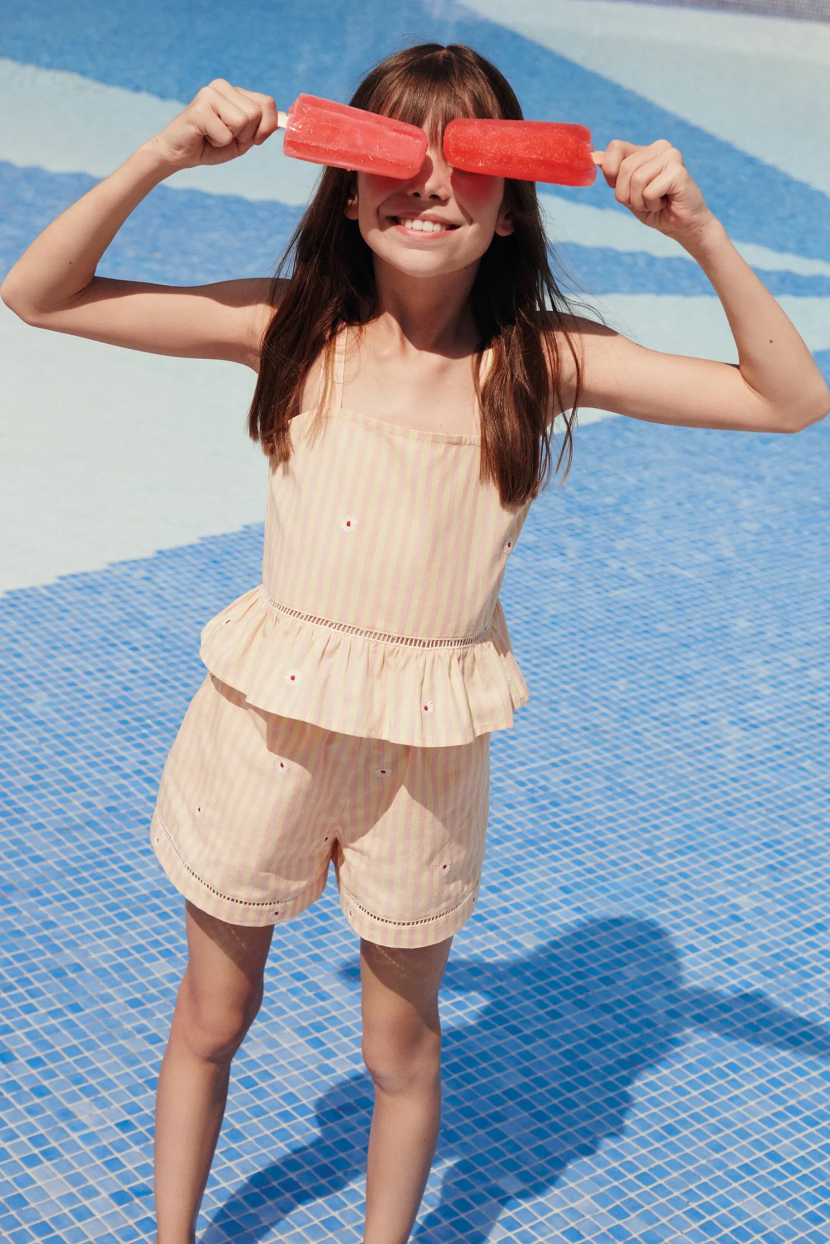 MAX&Co. Camicia con spalline in popeline a righe | Camicie