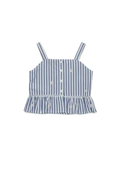 MAX&Co. Camicia con spalline in popeline a righe | Camicie