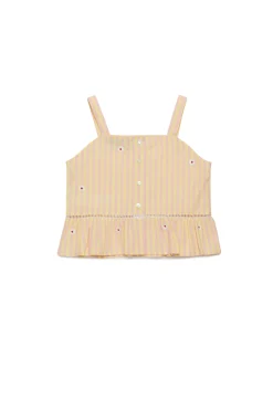 MAX&Co. Camicia con spalline in popeline a righe | Camicie