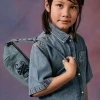 DIESEL Camicia cropped in denim leggero chiaro | Bambino Camicie | Denim-Mania
