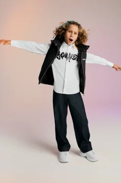 DSQUARED2 Camicia evening in popeline | Bambino Logomania | Logomania